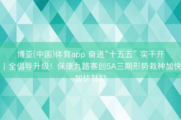 博亚(中国)体育app 奋进“十五五” 实干开新局丨全倡导升级！保康九路寨创5A三期形势栽种加快鼓励