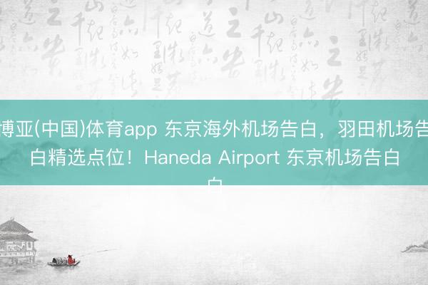 博亚(中国)体育app 东京海外机场告白，羽田机场告白精选点位！Haneda Airport 东京机场告白
