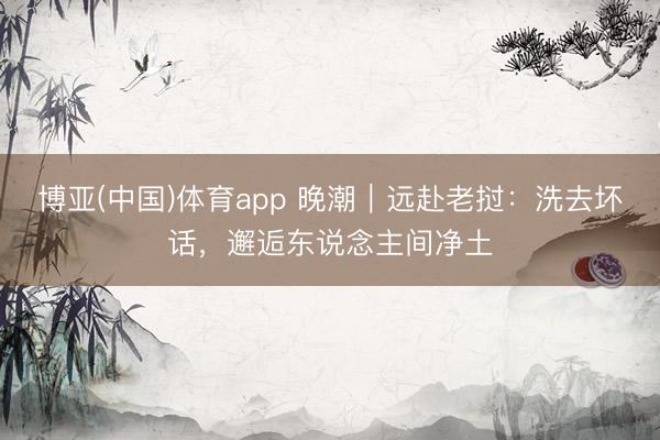 博亚(中国)体育app 晚潮｜远赴老挝：洗去坏话，邂逅东说念主间净土