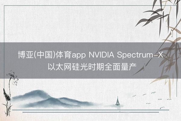 博亚(中国)体育app NVIDIA Spectrum-X 以太网硅光时期全面量产