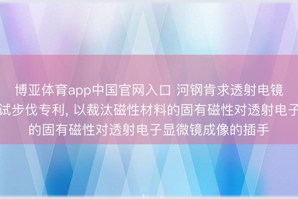 博亚体育app中国官网入口 河钢肯求透射电镜样品夹捏环至极测试步伐专利， 以裁汰磁性材料的固有磁性对透射电子显微镜成像的插手